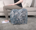 Anita Square Pouf, Blue