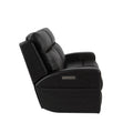 Caleb Tp Raf Recliner - Black Foam Leather 2 Seat