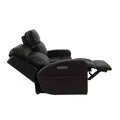 Caleb Tp Raf Recliner - Black Foam Leather 2 Seat