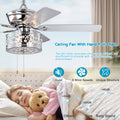 52'' Ceiling Fan 5 Reversible Blades For Living