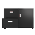 Metal Office Cabinet With 2 Drawers & Adjustable