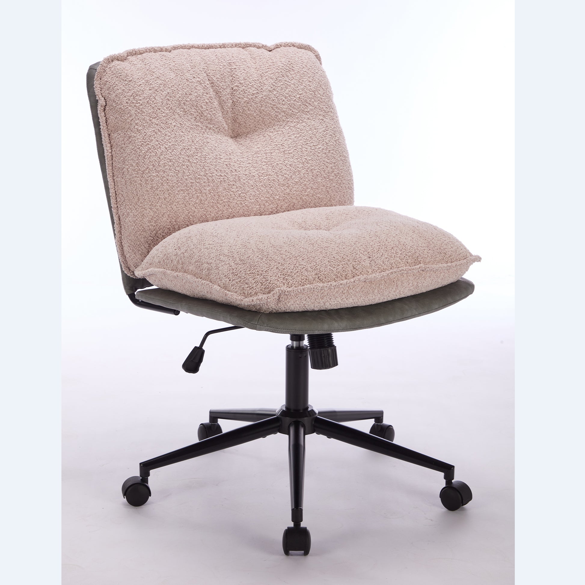Oversize Seat Cirss Cross Chair With Wheels,