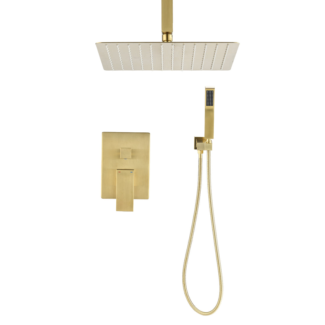 Ceiling Mounted Shower System Combo Set With