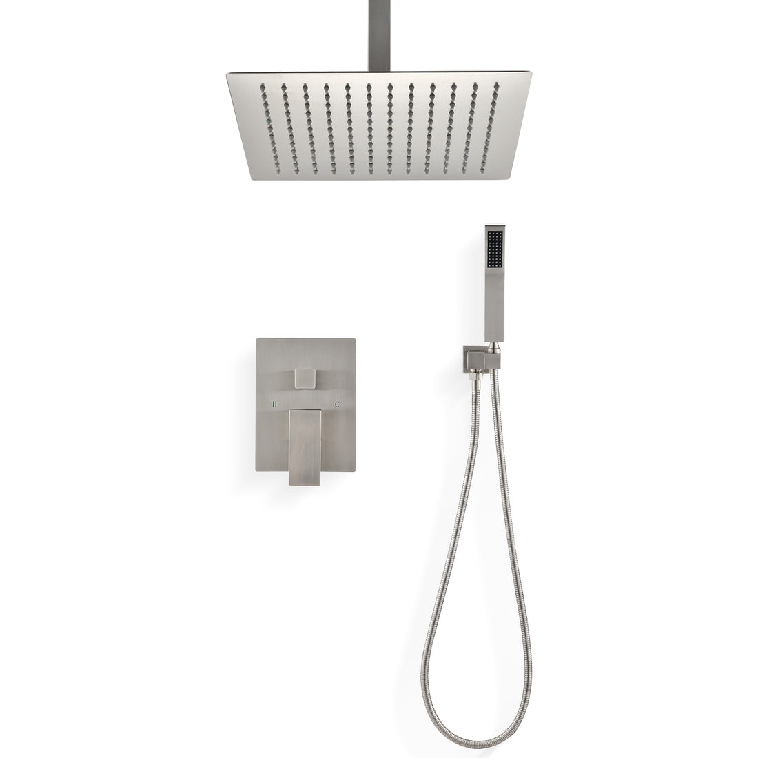 Ceiling Mounted Shower System Combo Set With