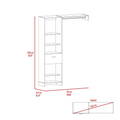 Manchester 150 Closet System, Metal Rod, Five