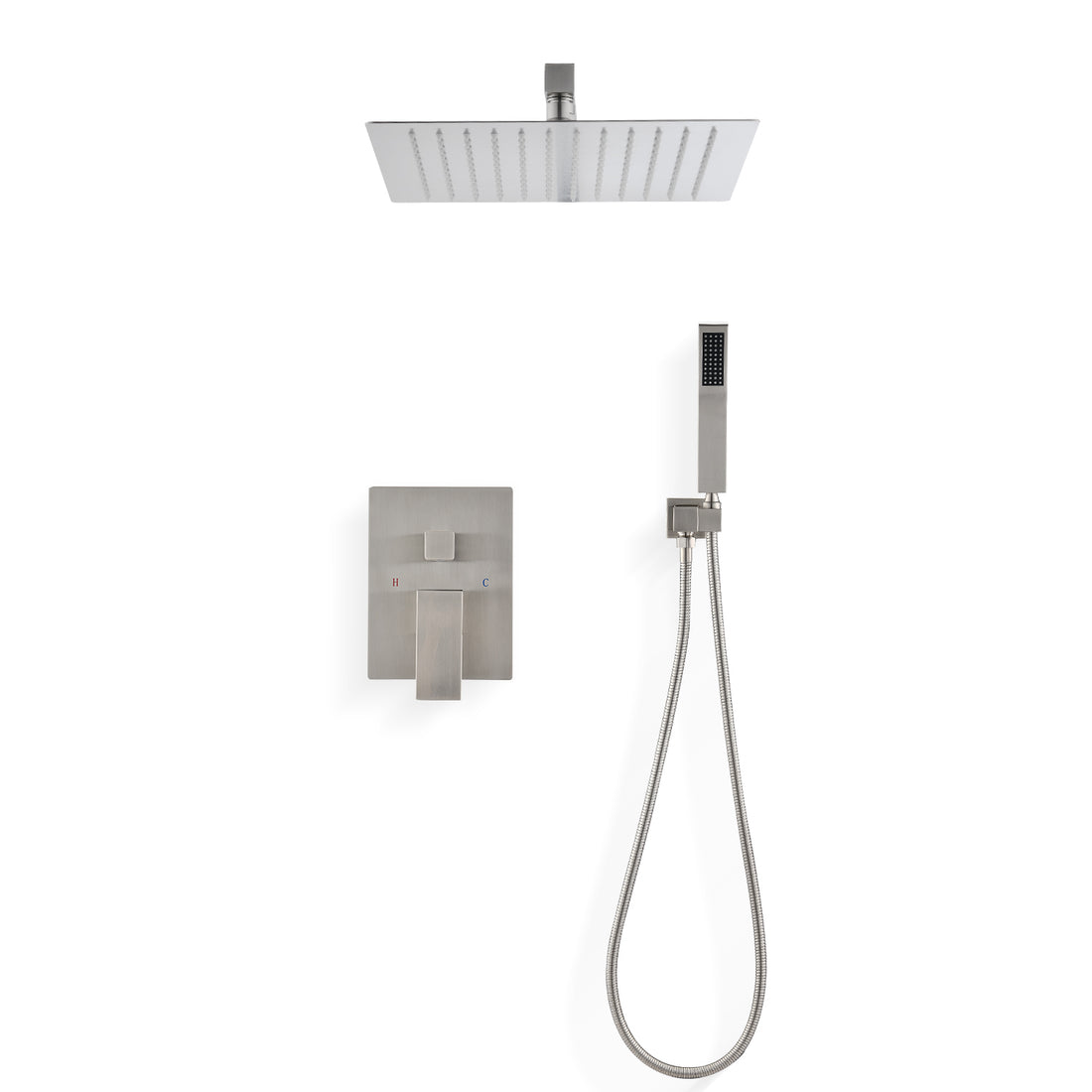 Ceiling Mounted Shower System Combo Set With