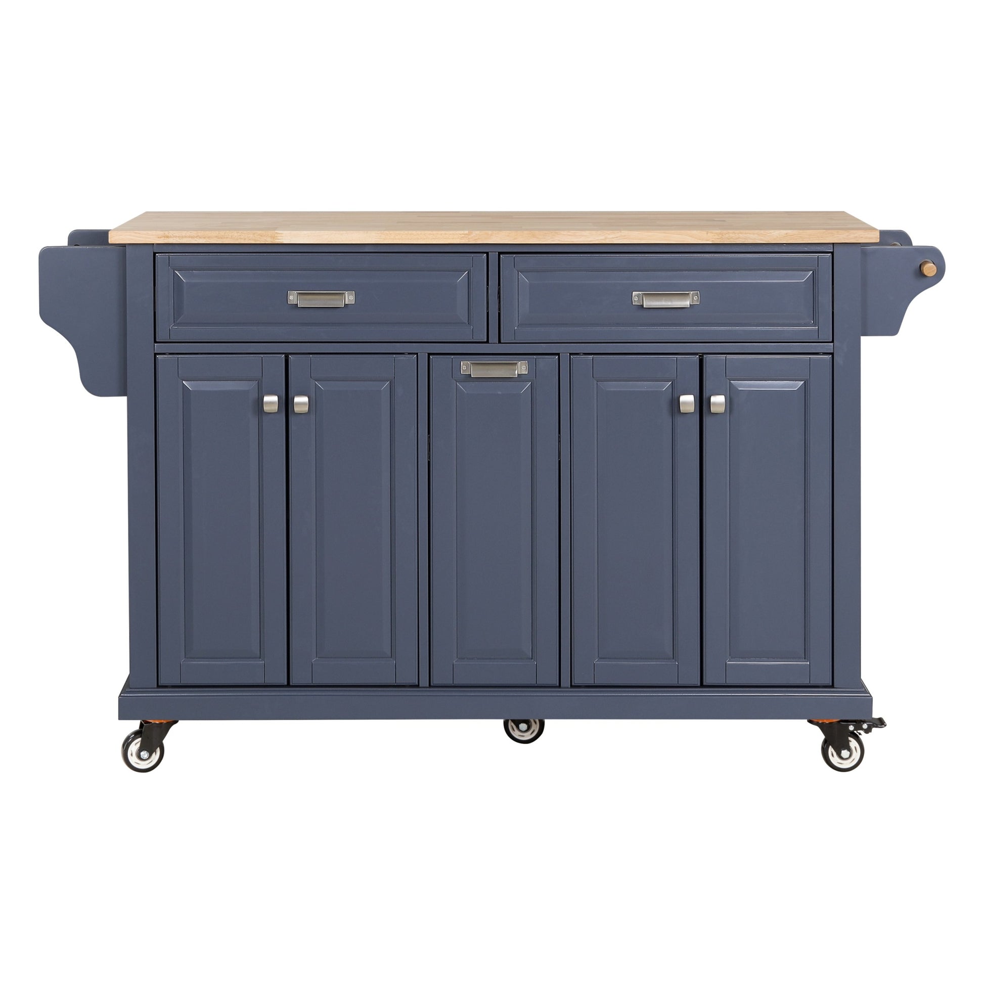 Cambridge Natural Wood Top Kitchen Island With