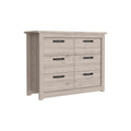 Becca 6 Drawer Double Dresserfour Legs, Metal