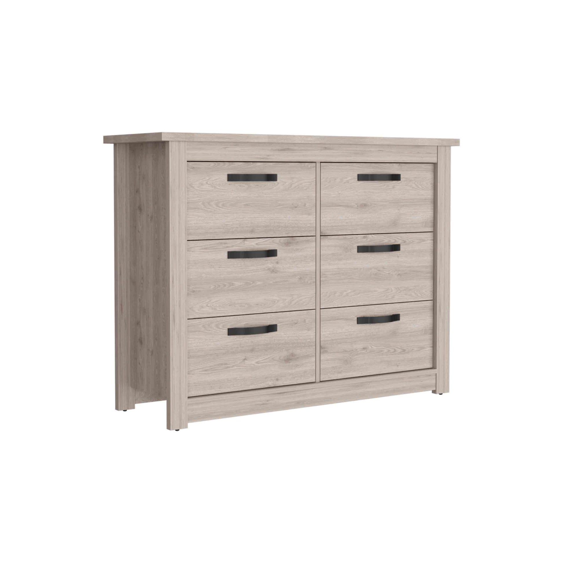 Becca 6 Drawer Double Dresserfour Legs, Metal