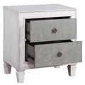 Rustic Grey And Weathered White 2 Drawer