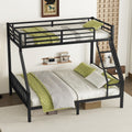 Twin Xl Over Queen Metal Bunk Bed With Ladder And