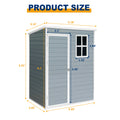 5X3Ft Resin Outdoor Storage Shed Kit Perfect To