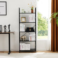 5 Shelves, Home Office And Living Room - Black