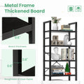 5 Shelves, Home Office And Living Room - Black