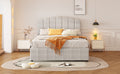 Full Size Upholstered Bed With 4 Storage