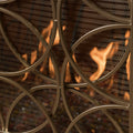 FIRE SCREENS gold-iron