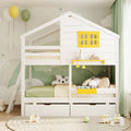 Twin Over Twin Bunk Bed With 2 Drawers, 1 Storage