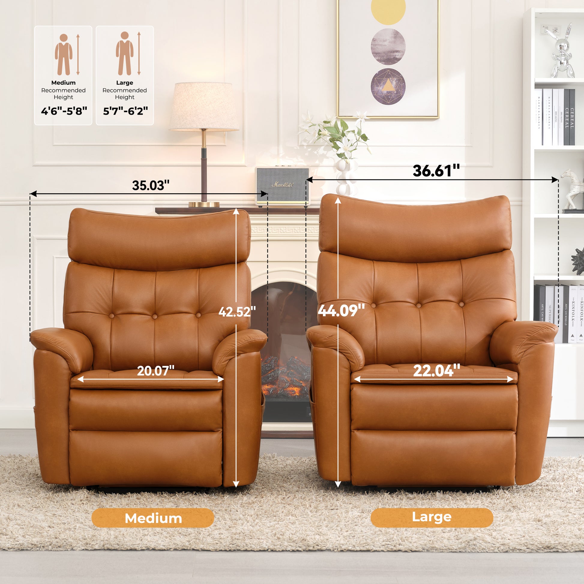 Dual Motor Power Lift Recliner Chair For Elderly,