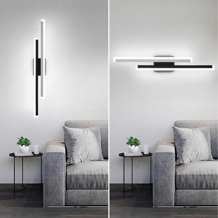 Gabbie Modern Black White Led Vanity Lighting No