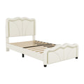 Twin Size Upholstered Platform Bed With Curve