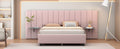 Queen Size Upholstered Platform Bed With Big -