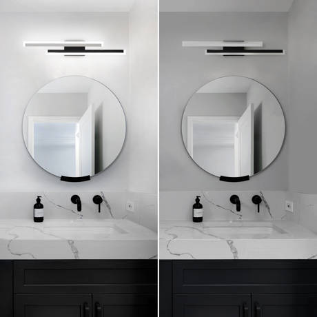 Gabbie Modern Black White Led Vanity Lighting No