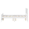 Wood Platform Bed Frame With Headboard, Mattress