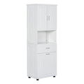 Tall Bathroom Cabinet With Laundry Basket, Large