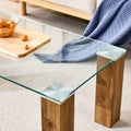 Glass Top Coffee Table,Tea Table, With Mdf Legs -