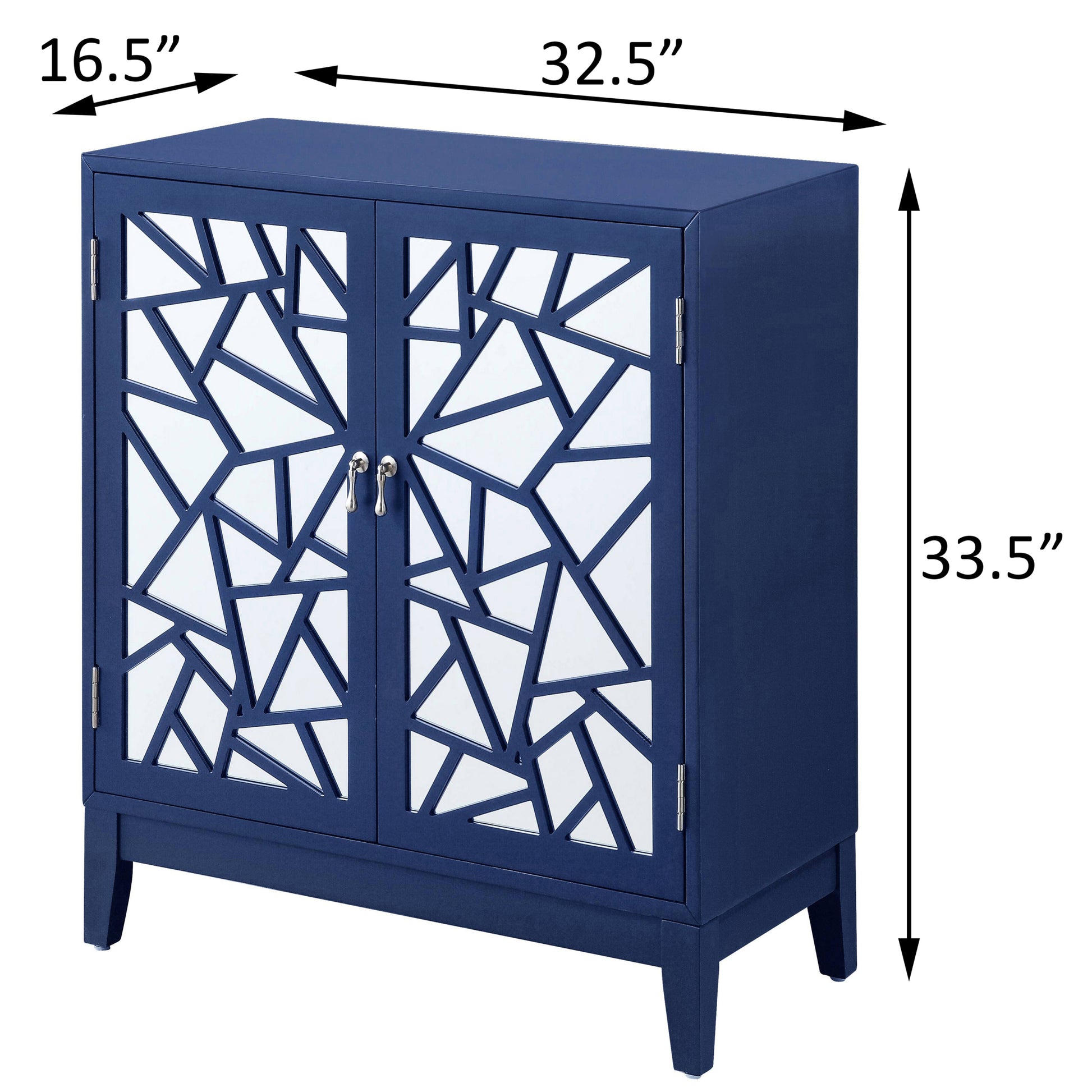 Breckenridge Blue 2 Door Console Table - Blue