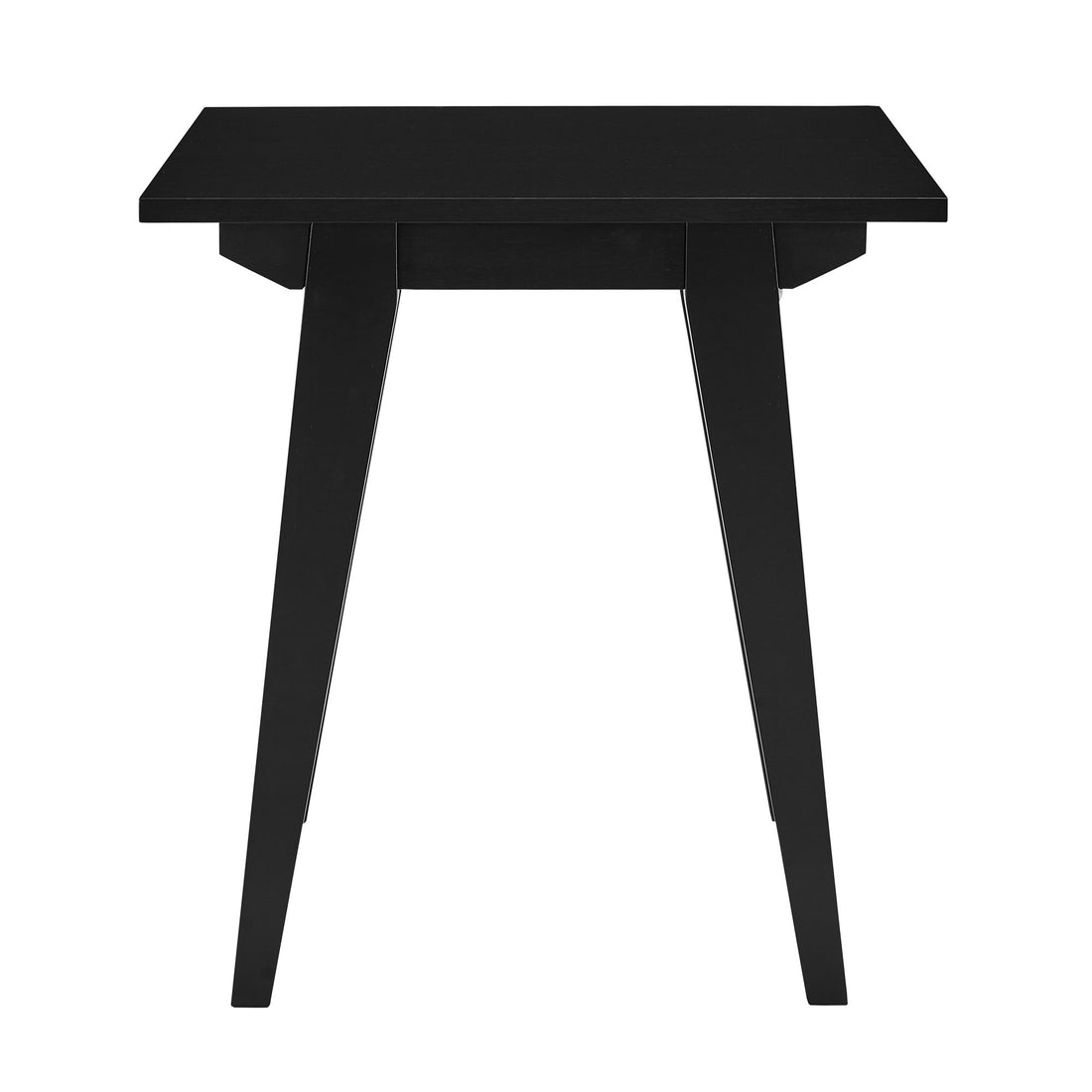 Japandi Minimal Solid Wood Side Table Black -