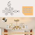 Modern Luxurious Crystal Ceiling Light, 6 Lights