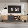 Modern Tv With 3 Cabinets& Open Shelves, Color -