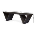 Metropol Bench - Dark Grey Wood