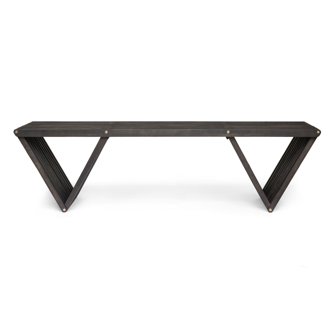 Metropol Bench - Dark Grey Wood