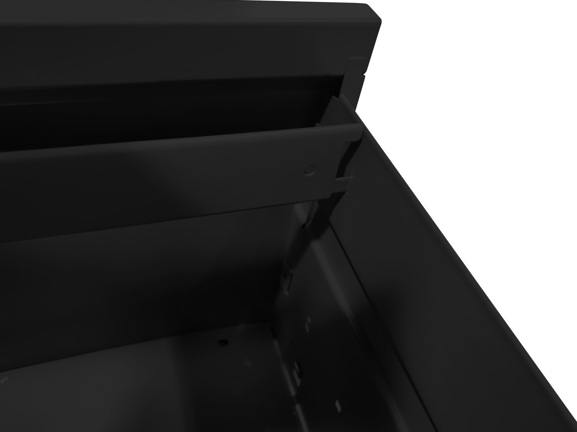 5 Drawer Metal Lateral File Cabinetblack Filing -