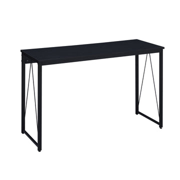 Black 47.5" Writing Desk With Metal Sled Base -