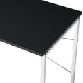 Black And Chrome Vanity Desk - Black Silver