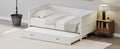 Twin Size Solid Wood Daybed With Trundle For Kids