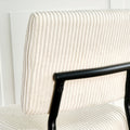 Modern Beige Simple Dining Chair Fabric