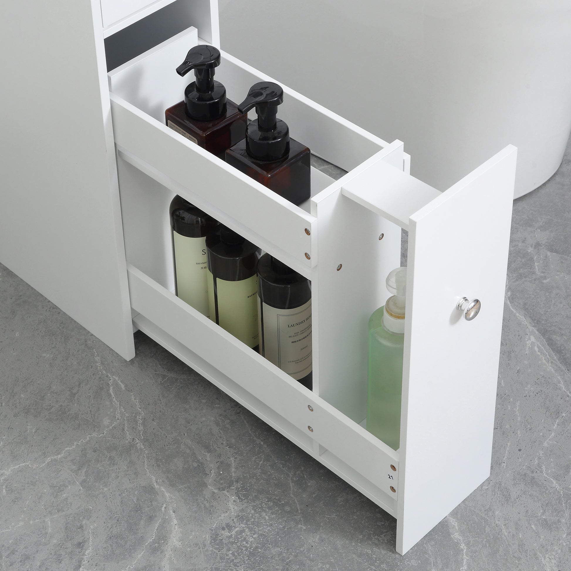 Homcom Wooden Narrow Modern Bathroom Furniture