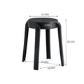 6 Pack Stackable Classroom Stools Plastic Stools