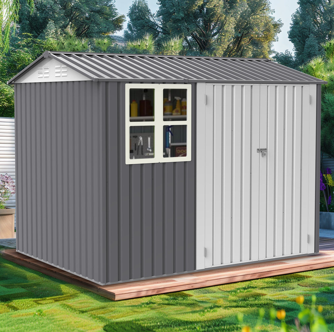 Storage Shed 6 X 8 Ft Large Metal Tool Sheds With