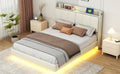 Queen Size Floating Bed Frame With Storage