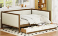 Full Size Upholstered Daybed With 2 Drawers And -