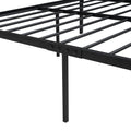 Twin Size Platform Bed, Metal And Wood Bed Frame