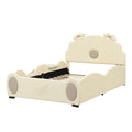 Full Size Upholstered Platform Bed With Piglet