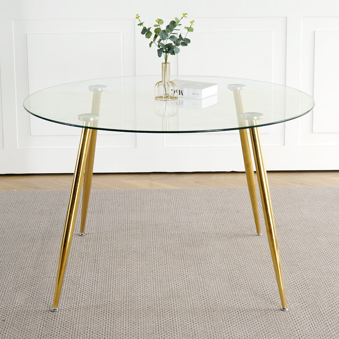 Modern Simple Glass Table, High Quality Tempered