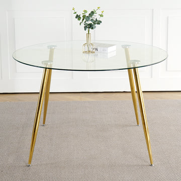 Modern Simple Glass Table, High Quality Tempered