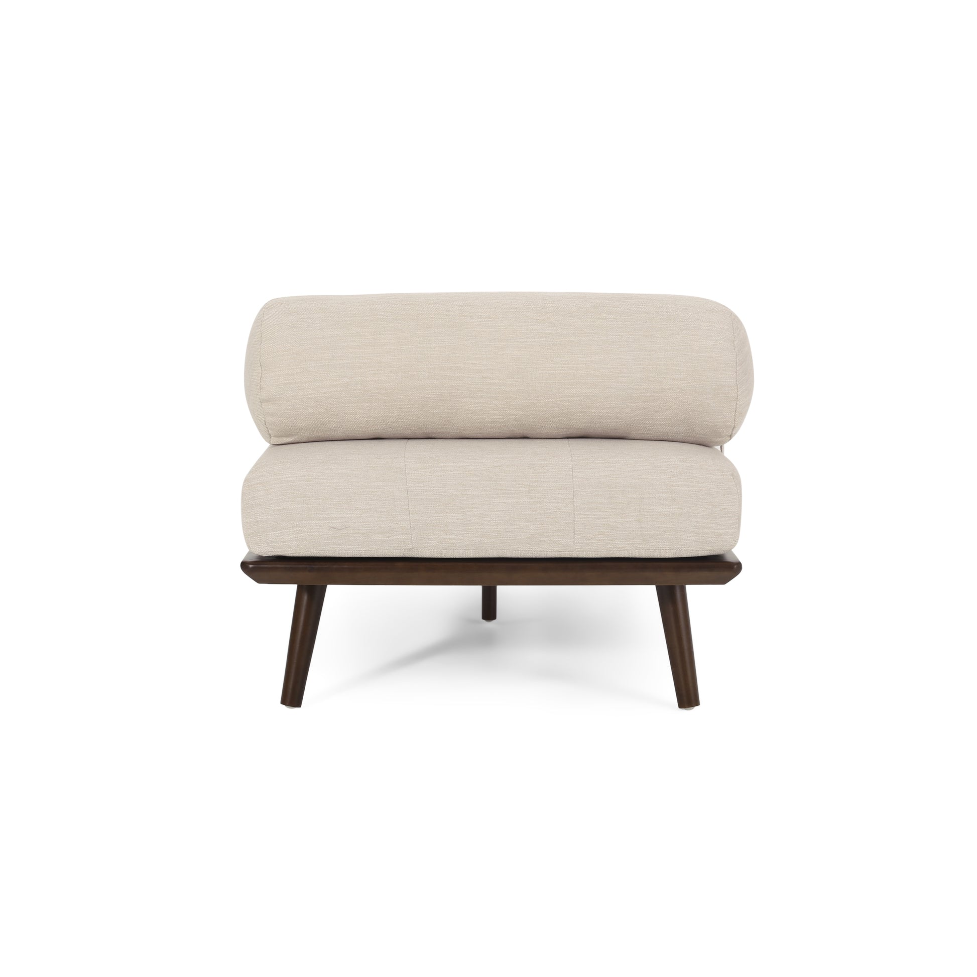 Chaise Lounge - Beige Fabric